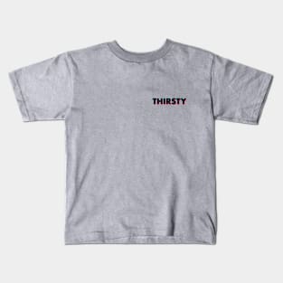 Thirsty Glitch black small logo Kids T-Shirt